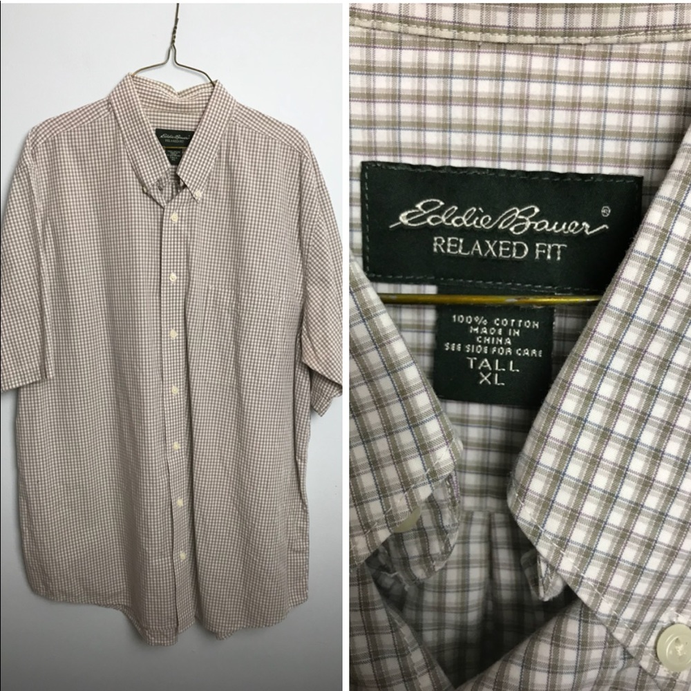 Eddie Bauer short sleeve Shirt. Size XL Tall